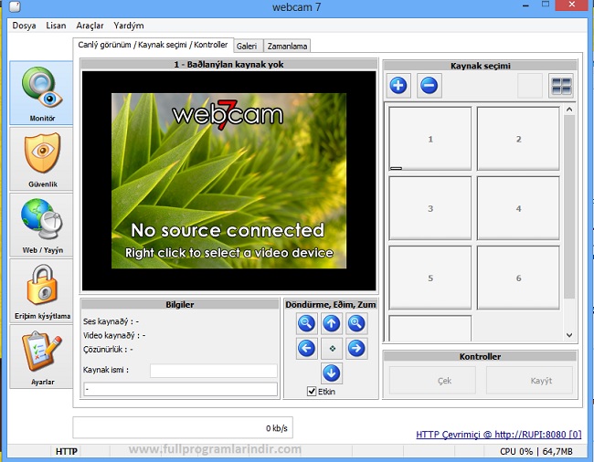 دانلود نرمافزار Webcam 7 PRO  کار با دوربینهای وب و مدار بسته